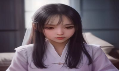 影视创作者在剪辑室研究捆绑美女题材剧情片段，专业显示器显示悬疑剧场景